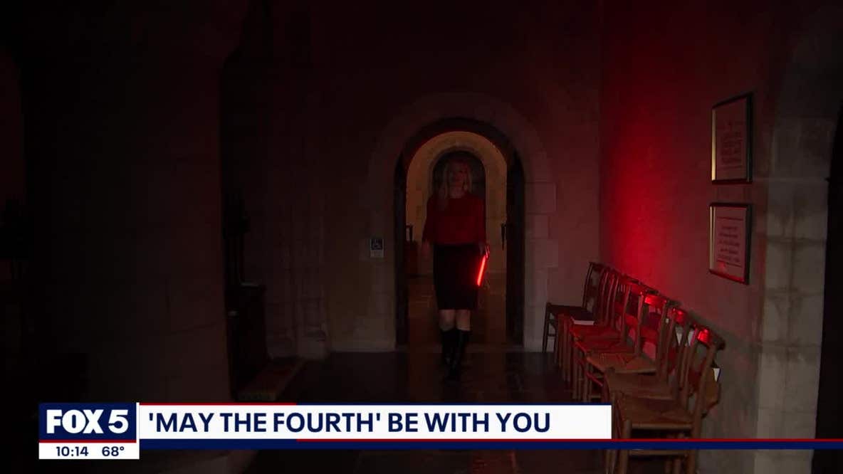 Darth Vader grotesque draws Star Wars fans to National Cathedral
